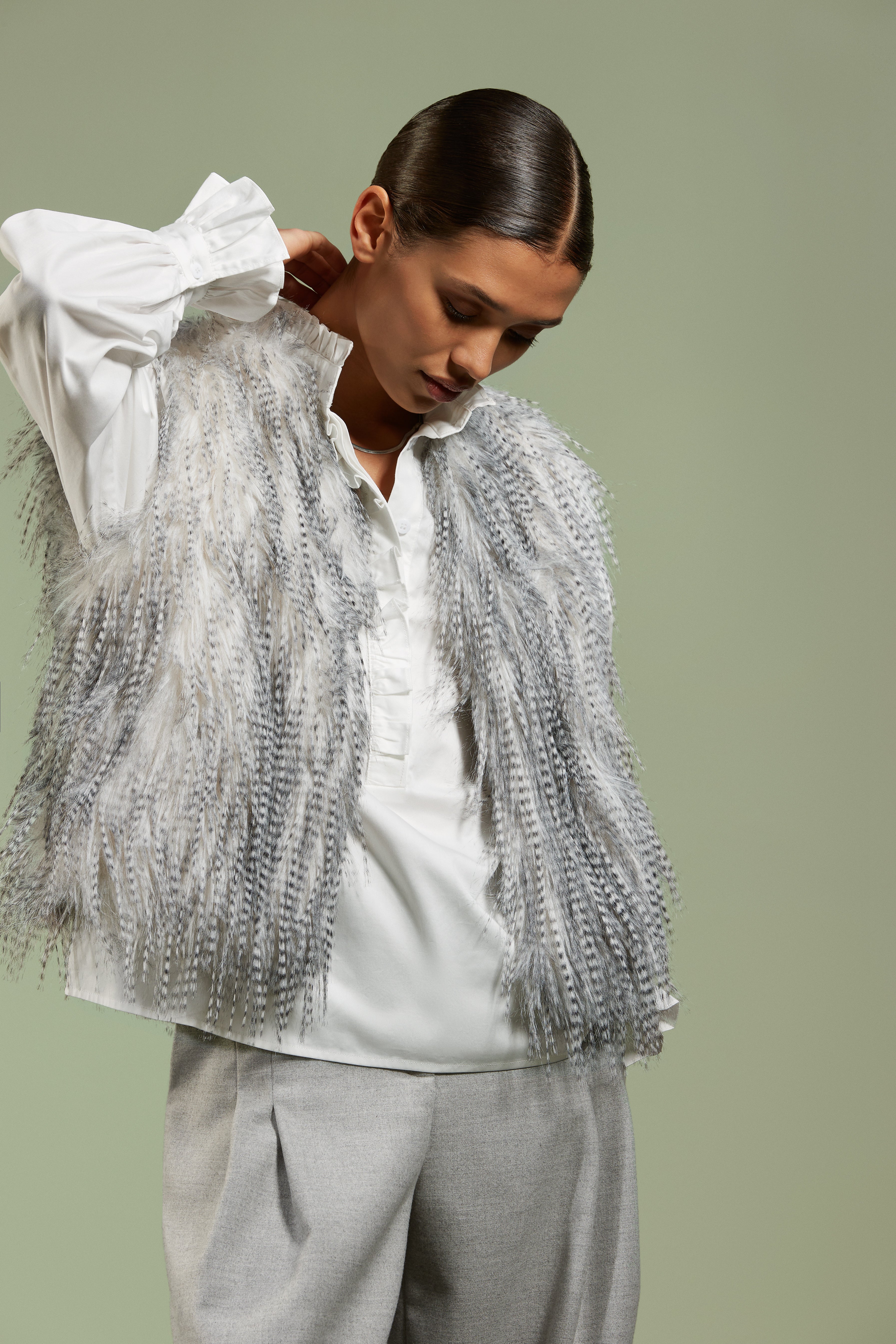 Giletvest Grijs Atmos Fashion ( 2404 Zalia/Grey )