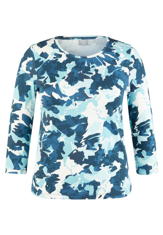 Shirt Blauw Rabe ( 213350/3374 )