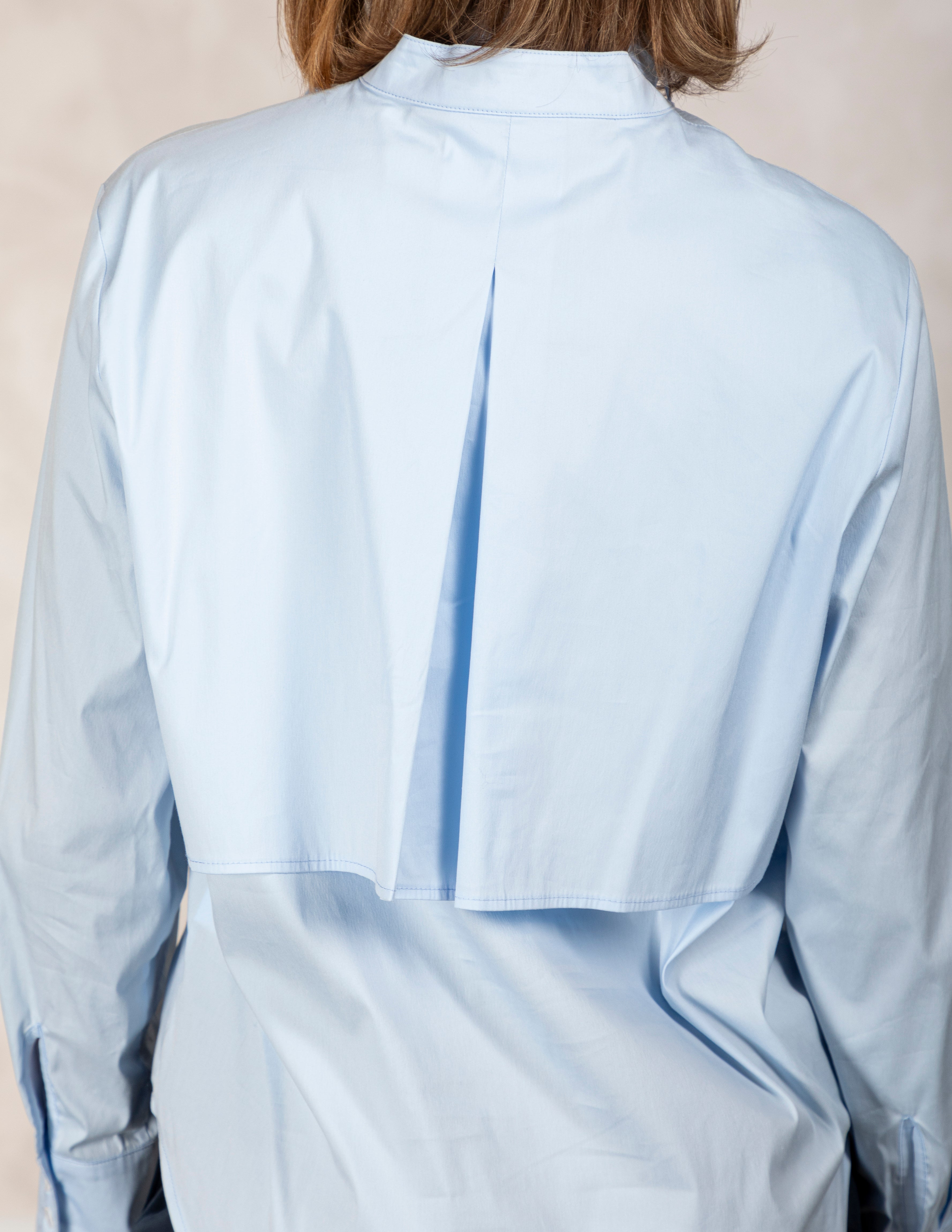 Blouse Bleu Pâle Due Amanti ( Big Colar/Bleu )