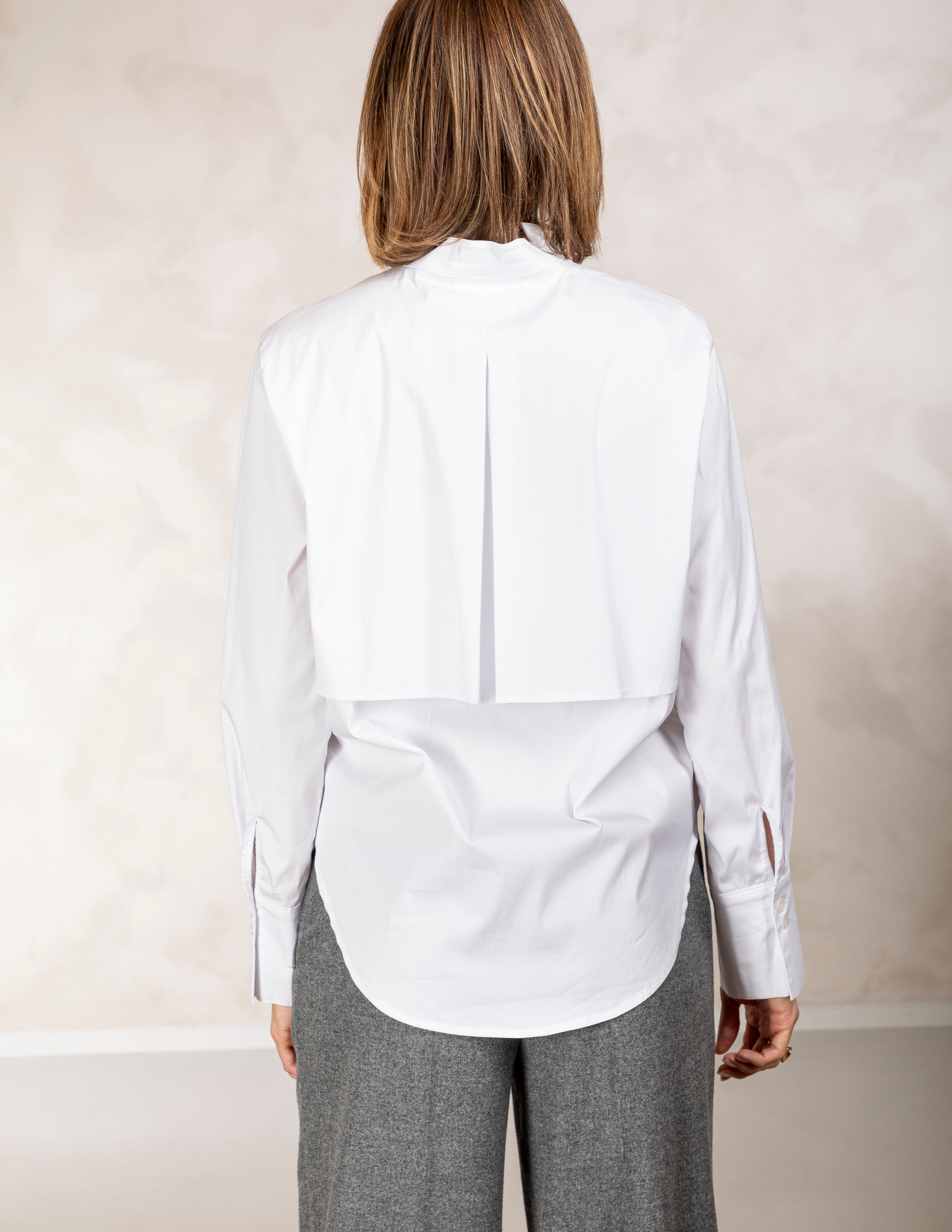 Chemisier blanc Due Amanti (grand col/blanc)