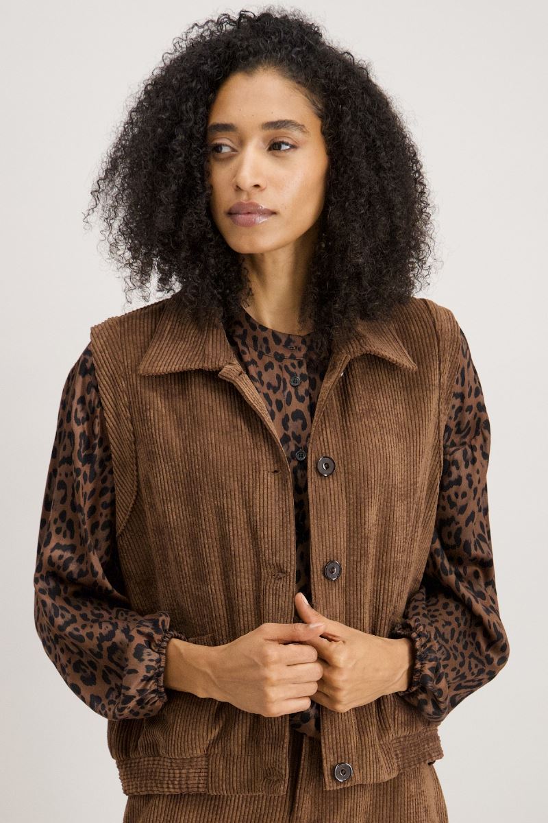 Giletvest Bruin Signe Nature ( 845102/03 )