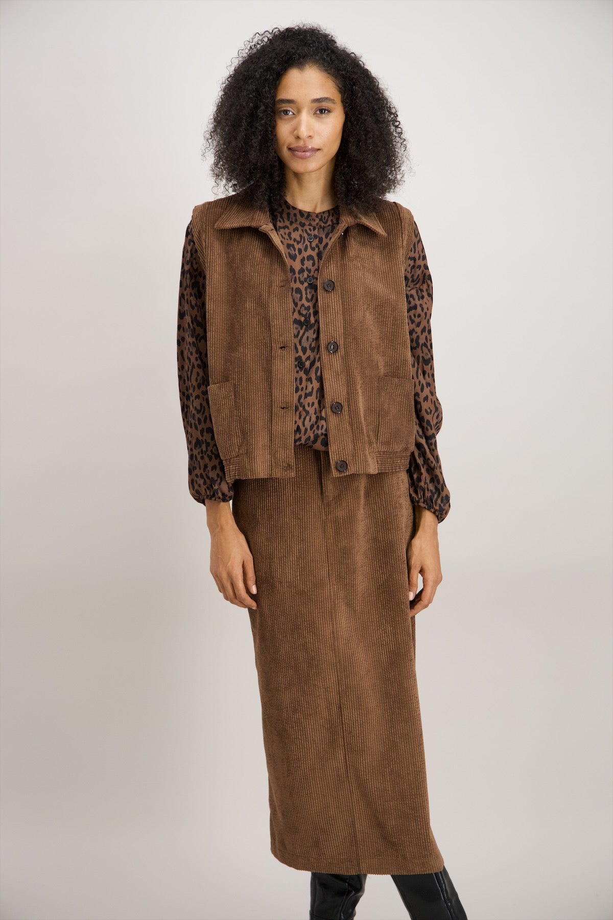 Giletvest Bruin Signe Nature ( 845102/03 )