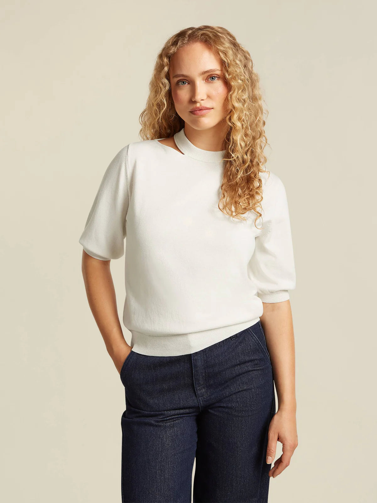 Pull Écru Beaumont ( Céline/2140 )