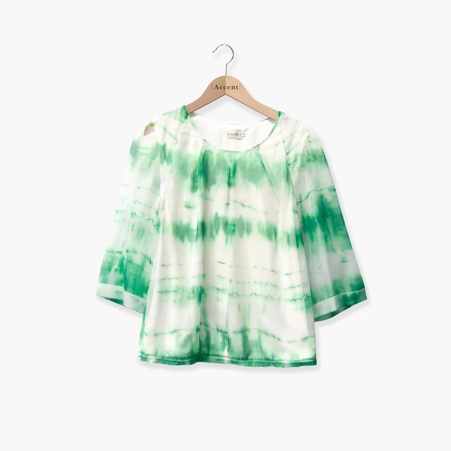 Chemisier vert Accent Fashion (Ellips 6176/printemps)