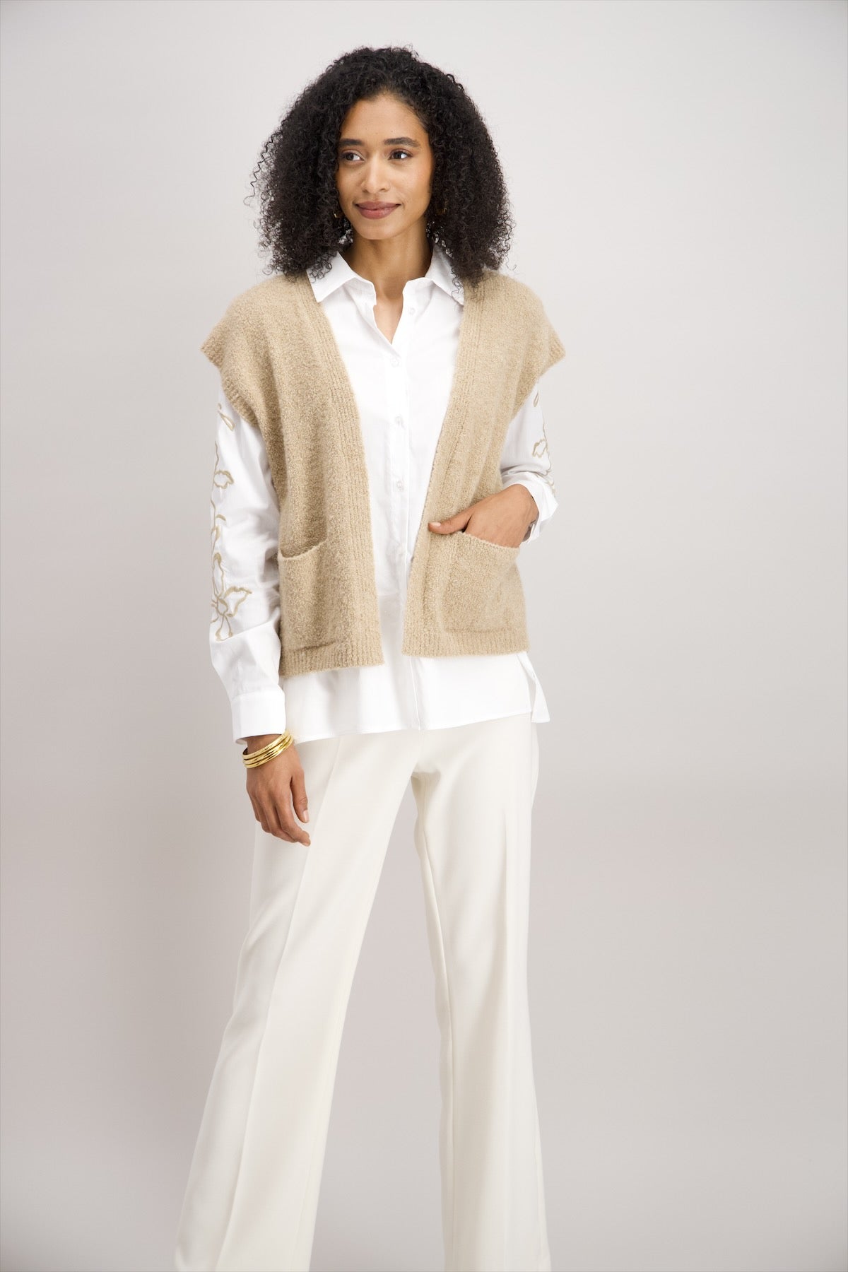 Gilet pull Beige Signe Nature ( 843114/2 )