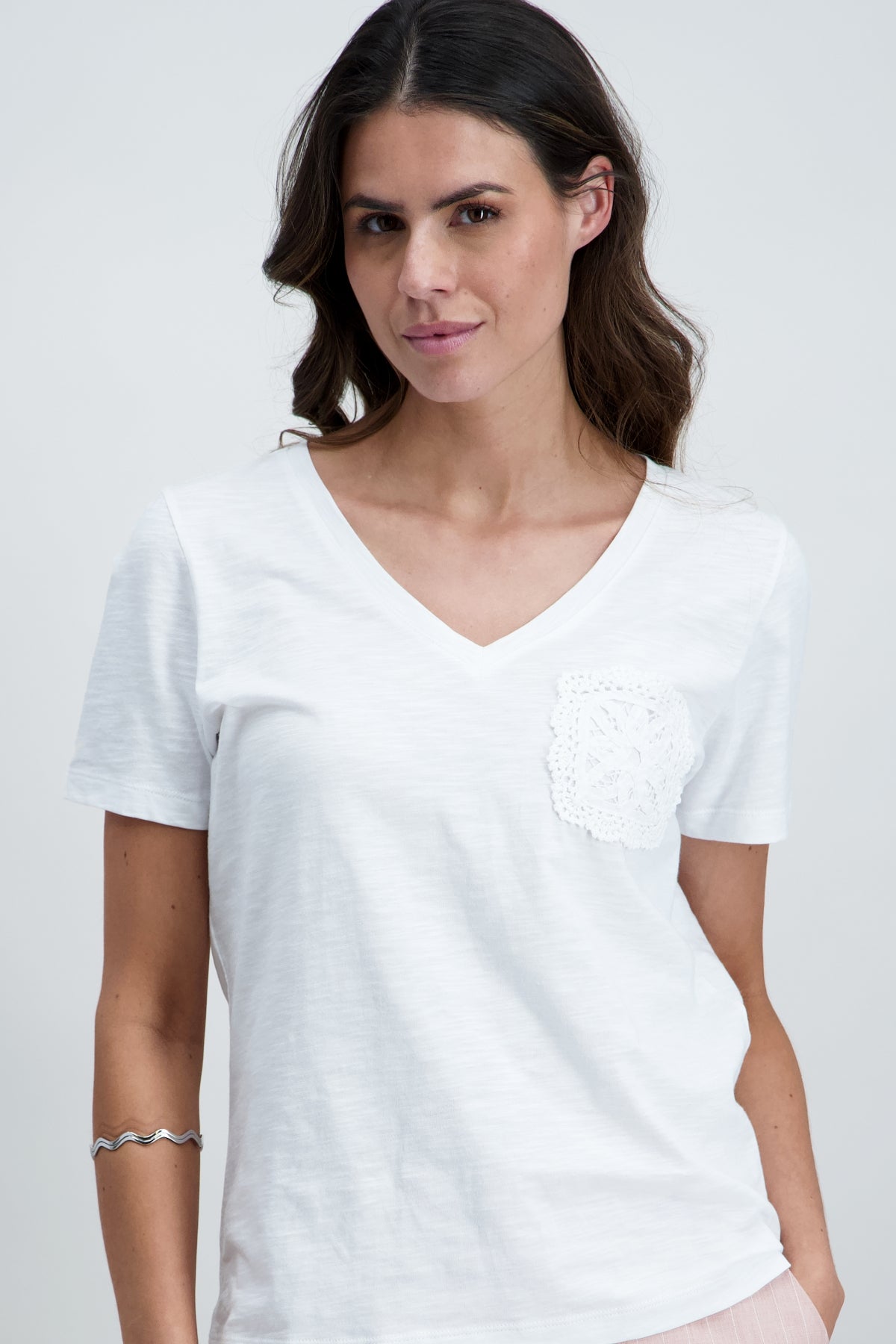 T-Shirt Wit Signe Nature ( 847087/0 )