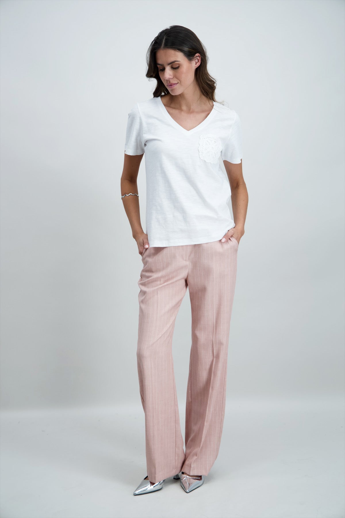 T-Shirt Wit Signe Nature ( 847087/0 )
