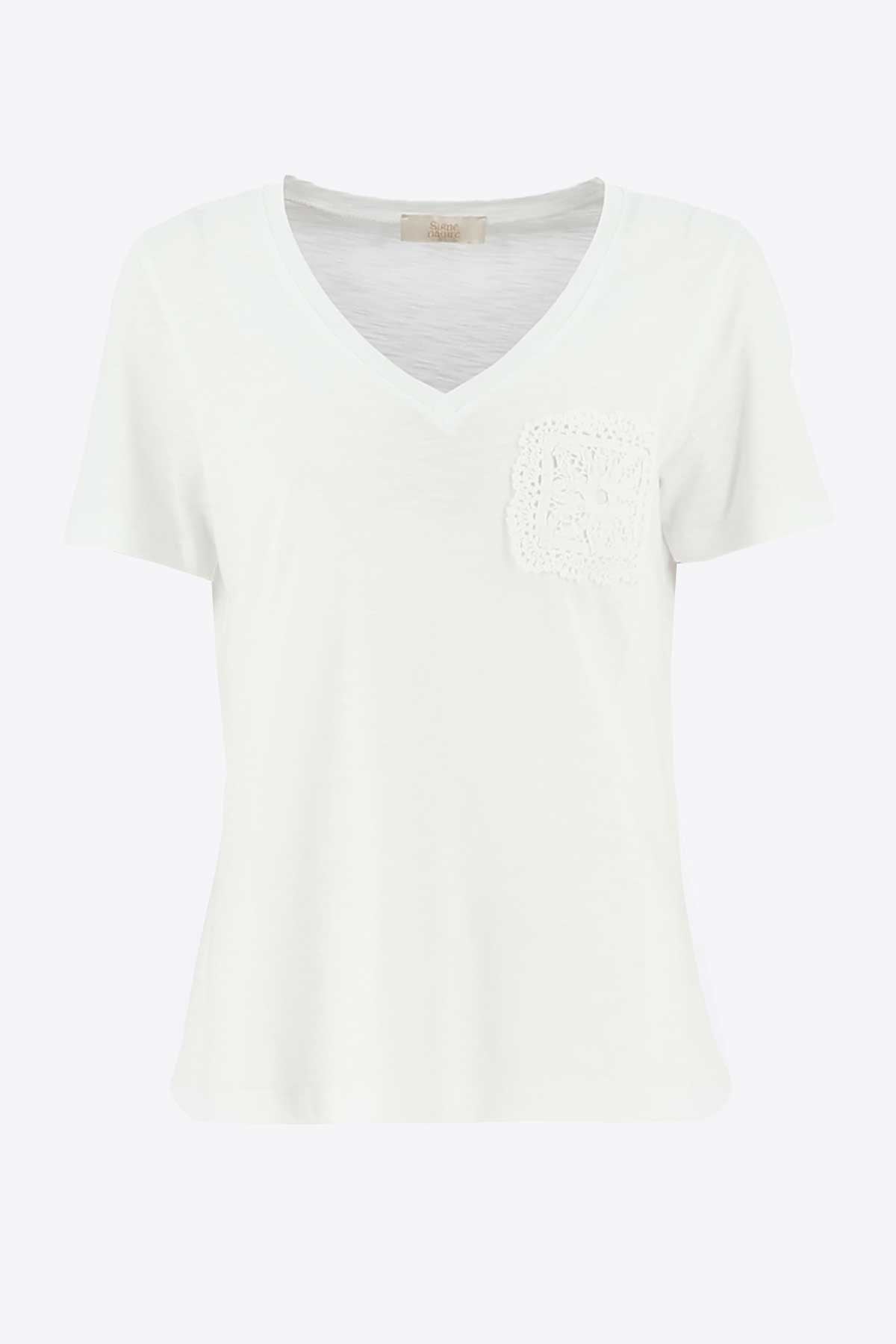 T-Shirt Wit Signe Nature ( 847087/0 )
