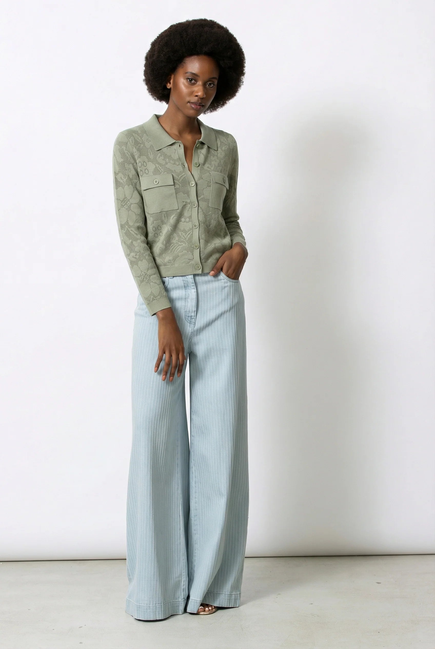 Giletpull KakiGigue ( Flore 422/2525 )