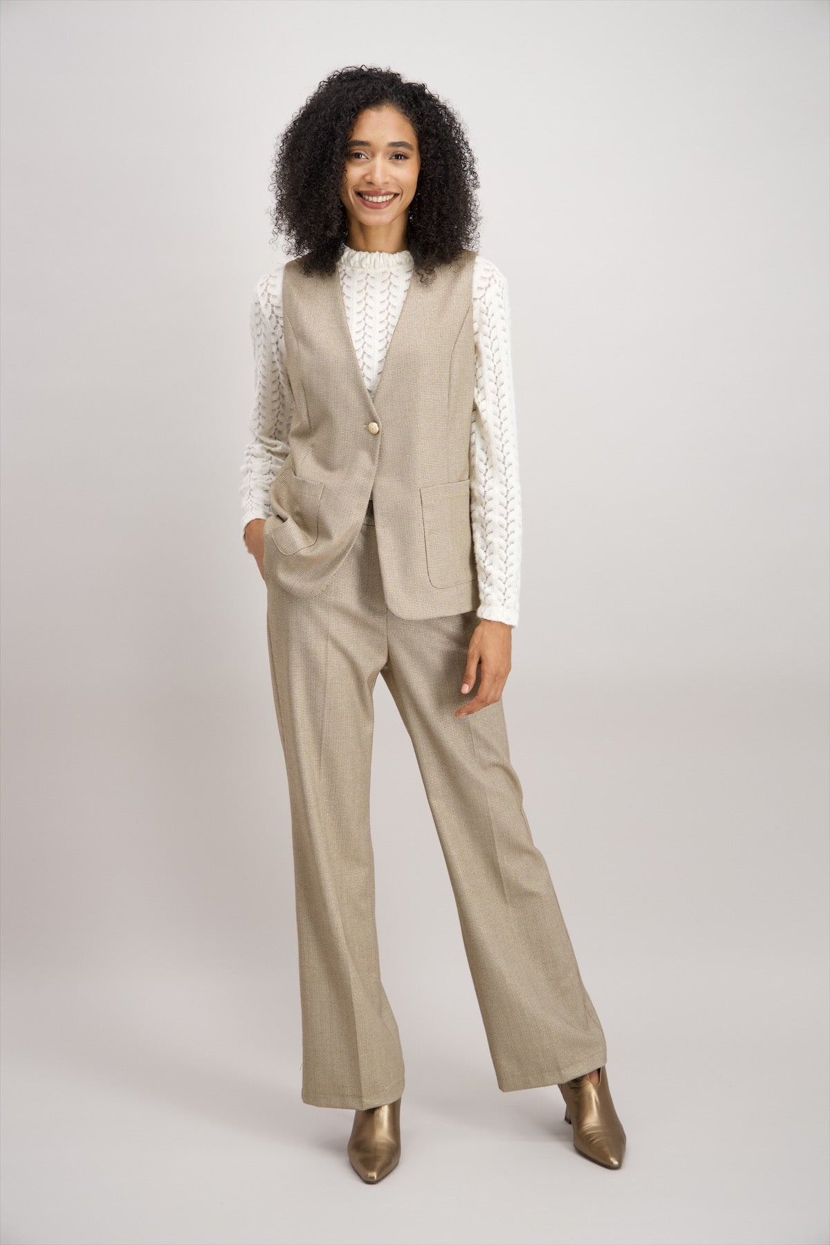Giletvest Goud Signe Nature ( 843095/2 )