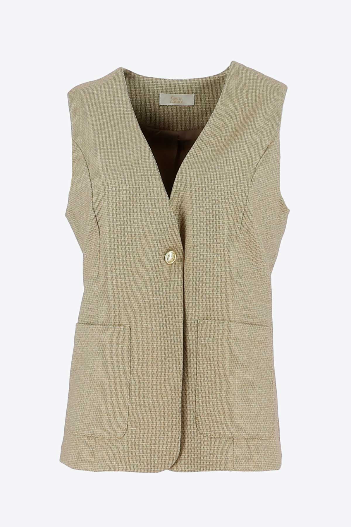 Giletvest Goud Signe Nature ( 843095/2 )