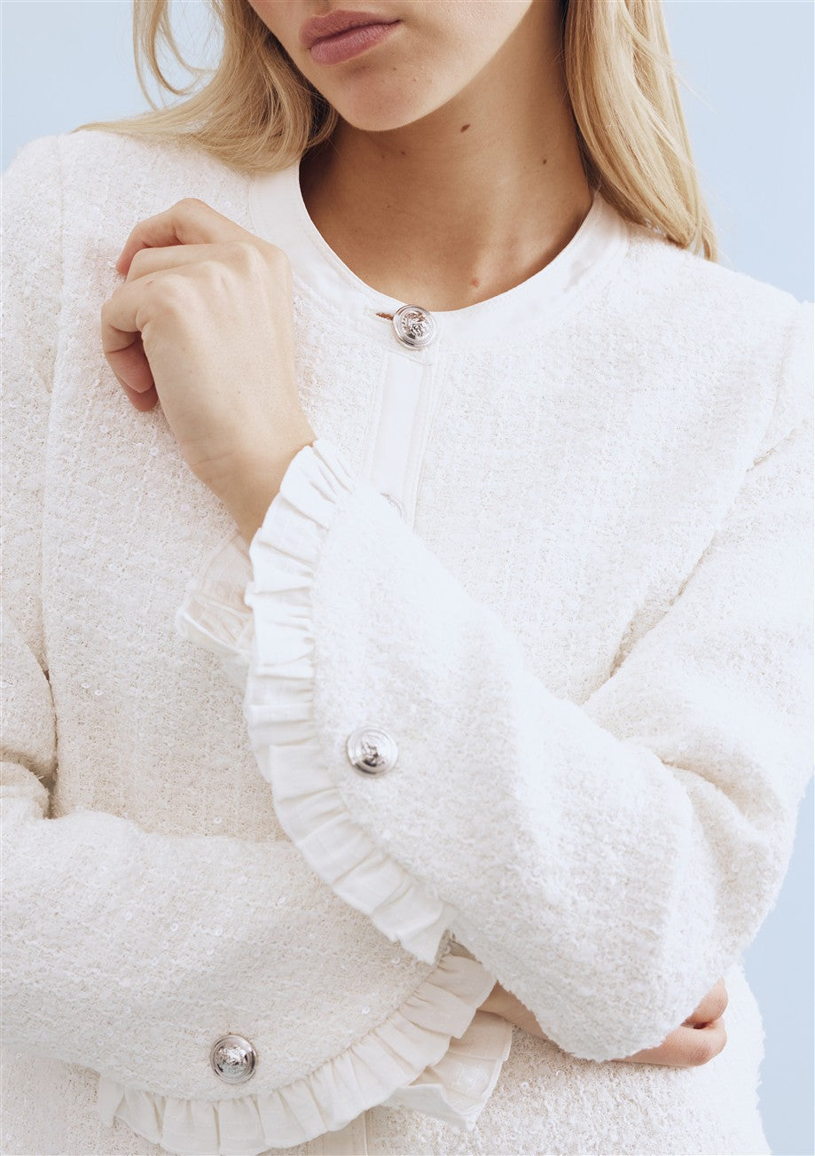 Cardigan Écru Leo & Ugo ( Ke377/Offwhite )