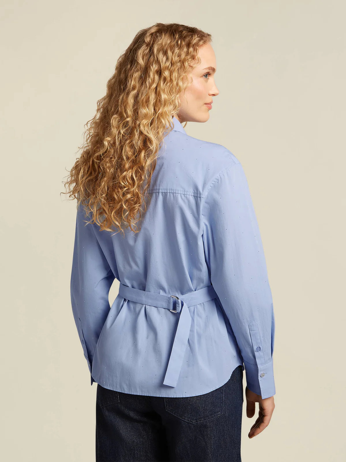 Chemisier Bleu Pâle Beaumont (Leyla/5470)