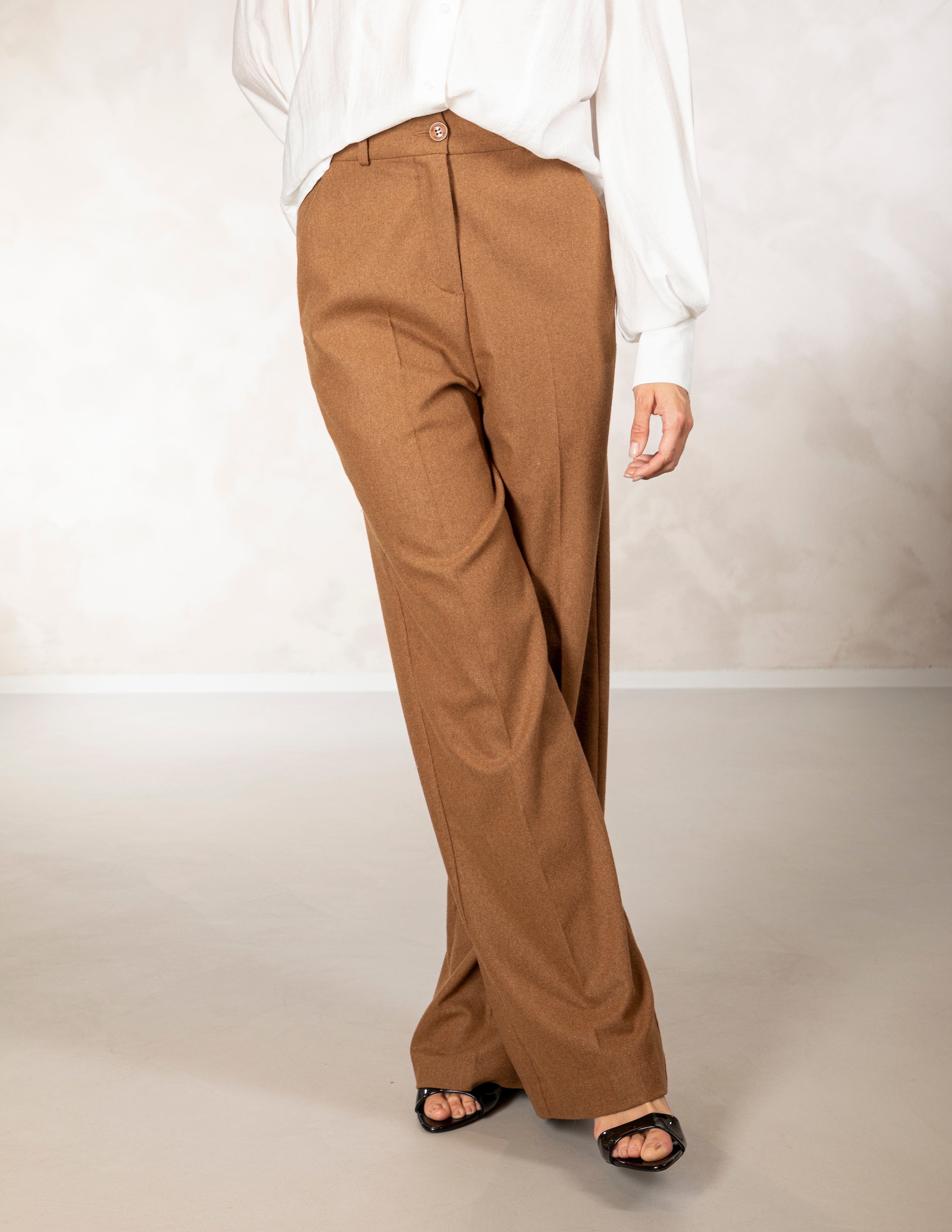 Broek Camel Due Amanti ( Libsy/Camel Bronze )