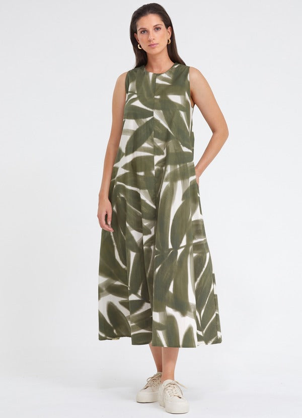 Kleedje Kaki Blue Iv ( Mali/510 )