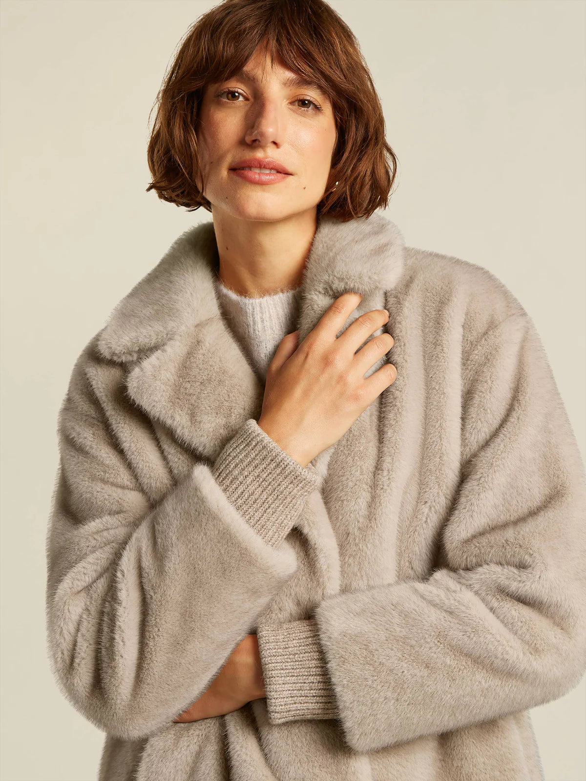 Manteau Écru Beaumont ( Nilla/2680 )
