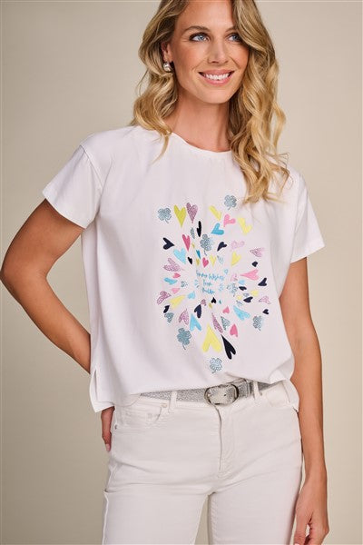 T-Shirt Bleekblauw Due Amanti ( Nolita/Malibu )