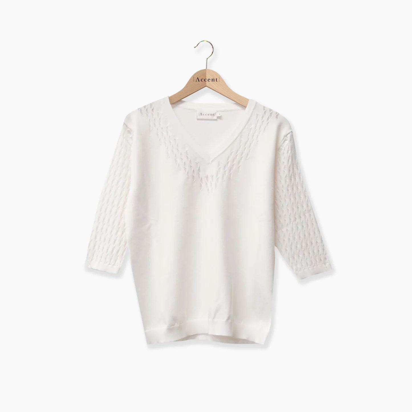 Pull Blanc Accent Fashion (Sombra/Blanc)