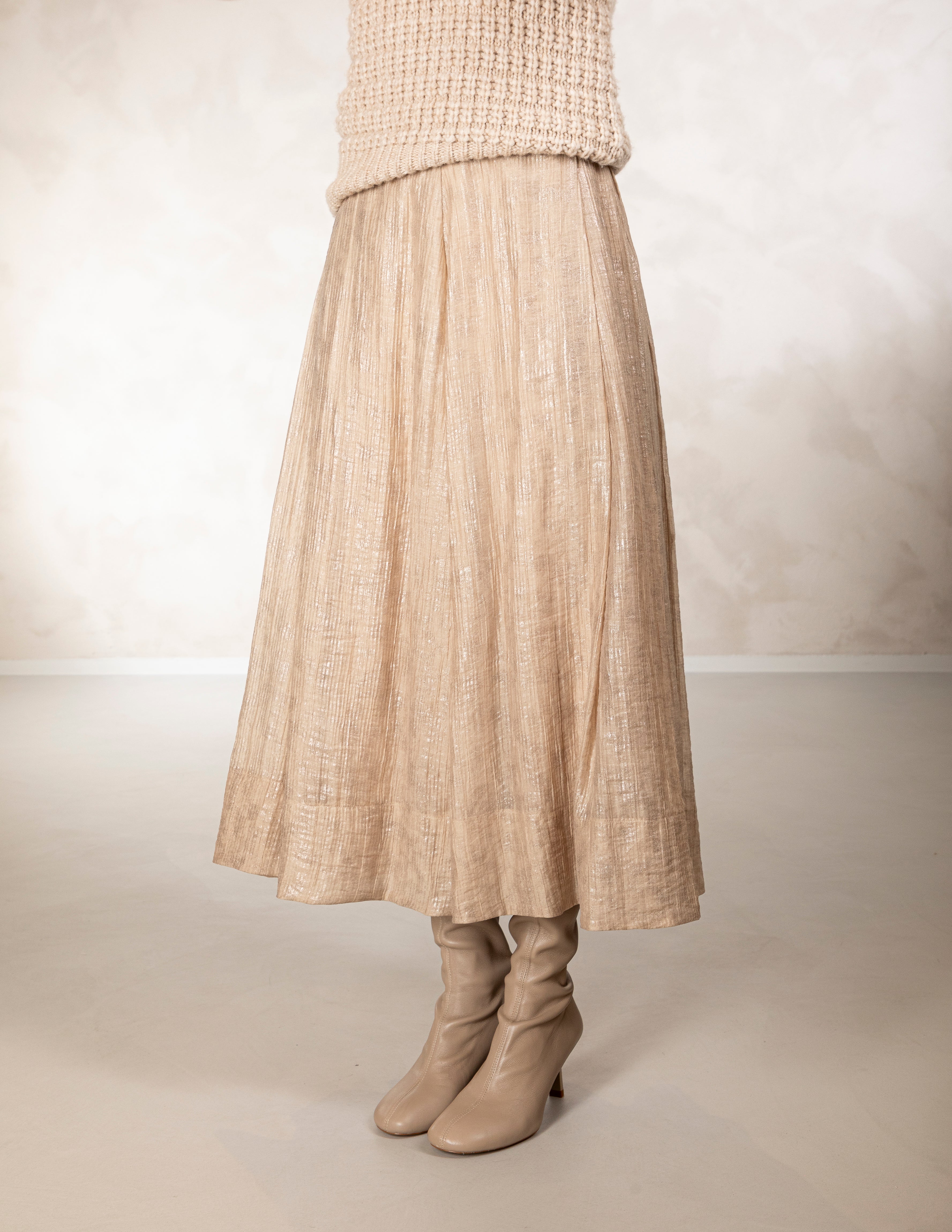 Jupe Beige Due Amanti (Saliba/Shine Sheer)
