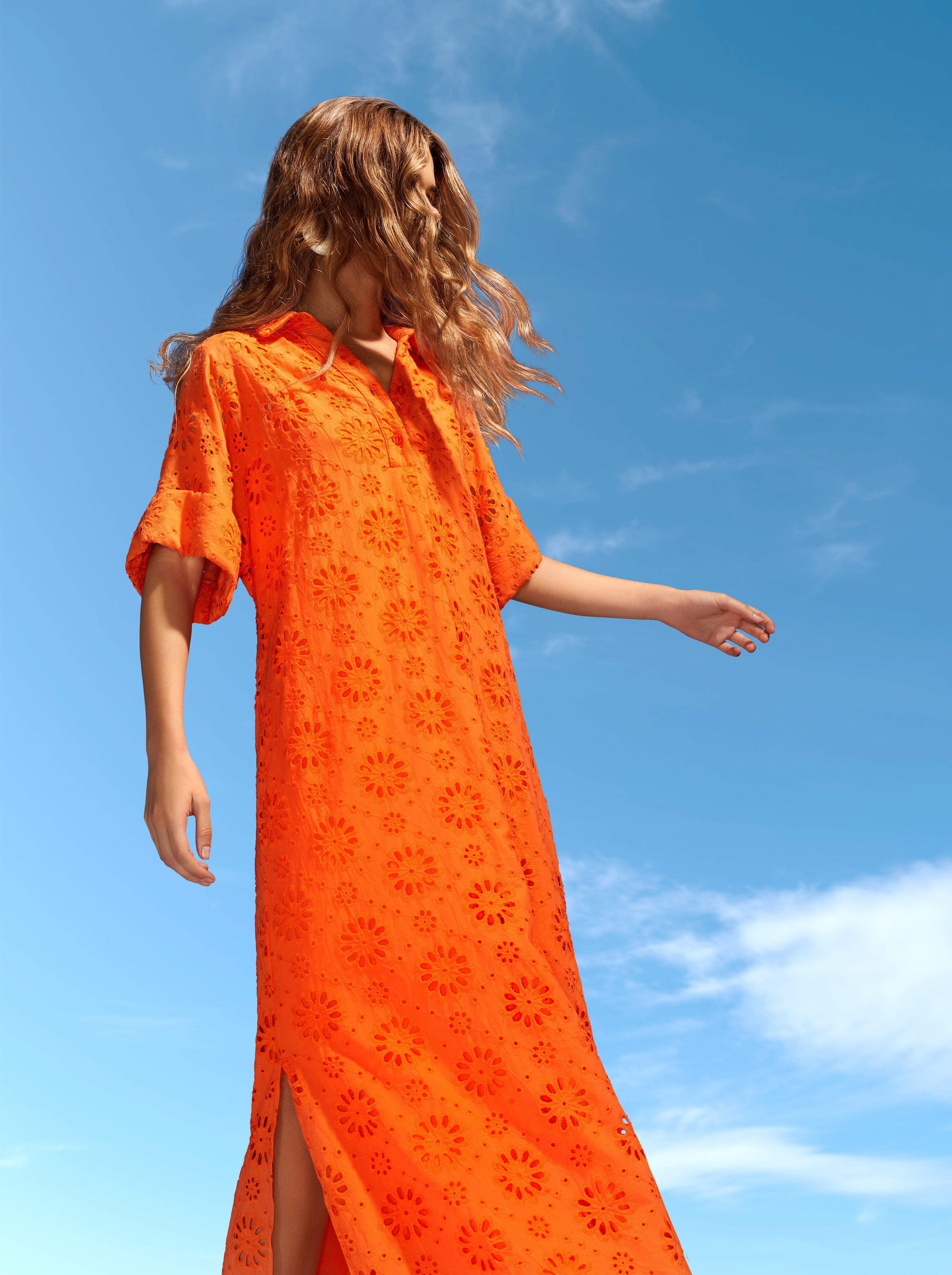 Kleedje Oranje Senso 1904 Esma Orange - Main Image