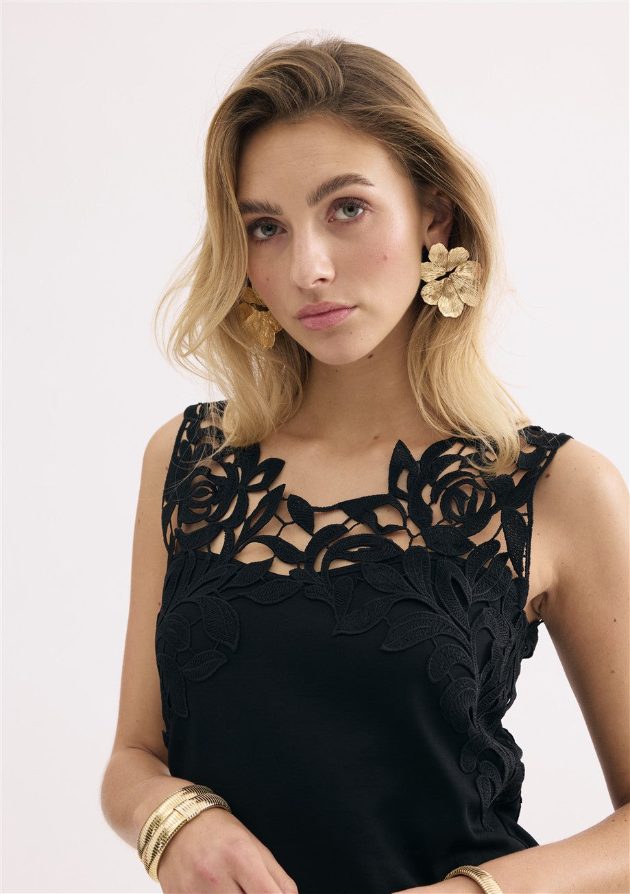 T-shirt noir Leo & Ugo (Tea199/Noir)