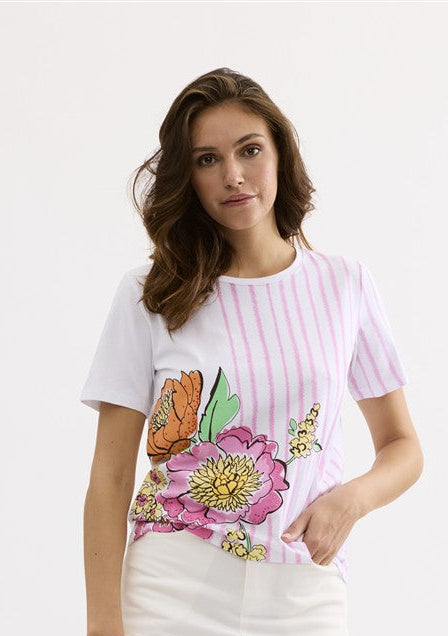 T-shirt blanc Leo & Ugo (Ted044)