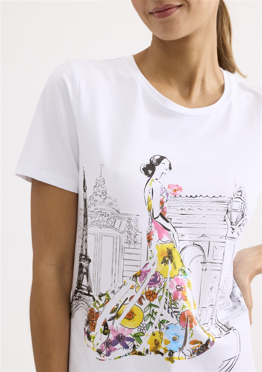 T-shirt blanc Leo & Ugo (Tej982)