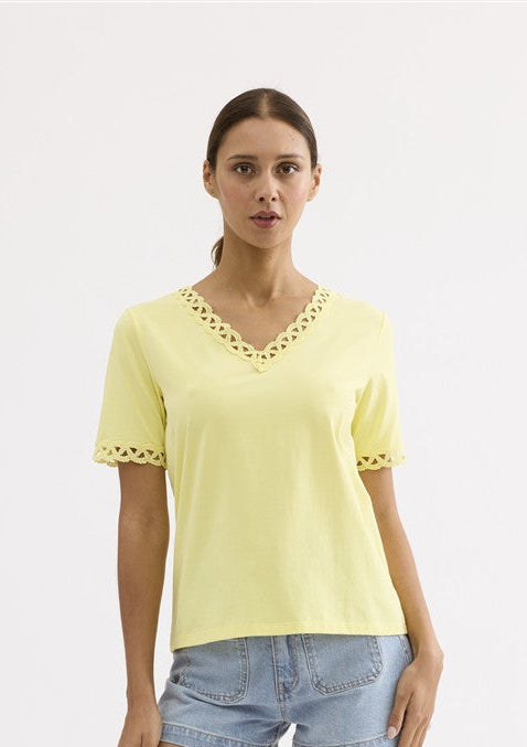 T-shirt jaune Leo & Ugo (Tej985/Jaune)