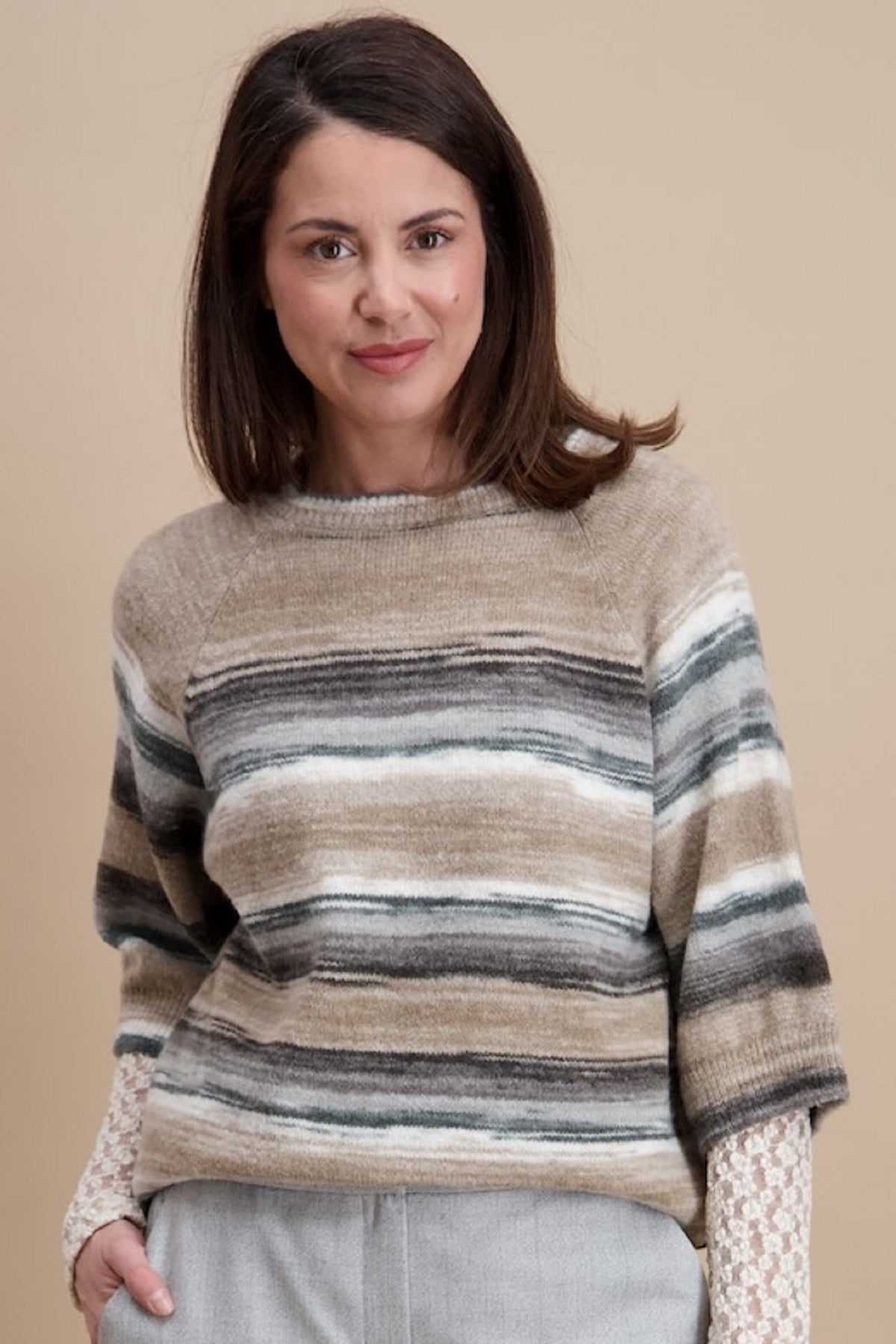 Pull gris Signe Nature (842249/7)
