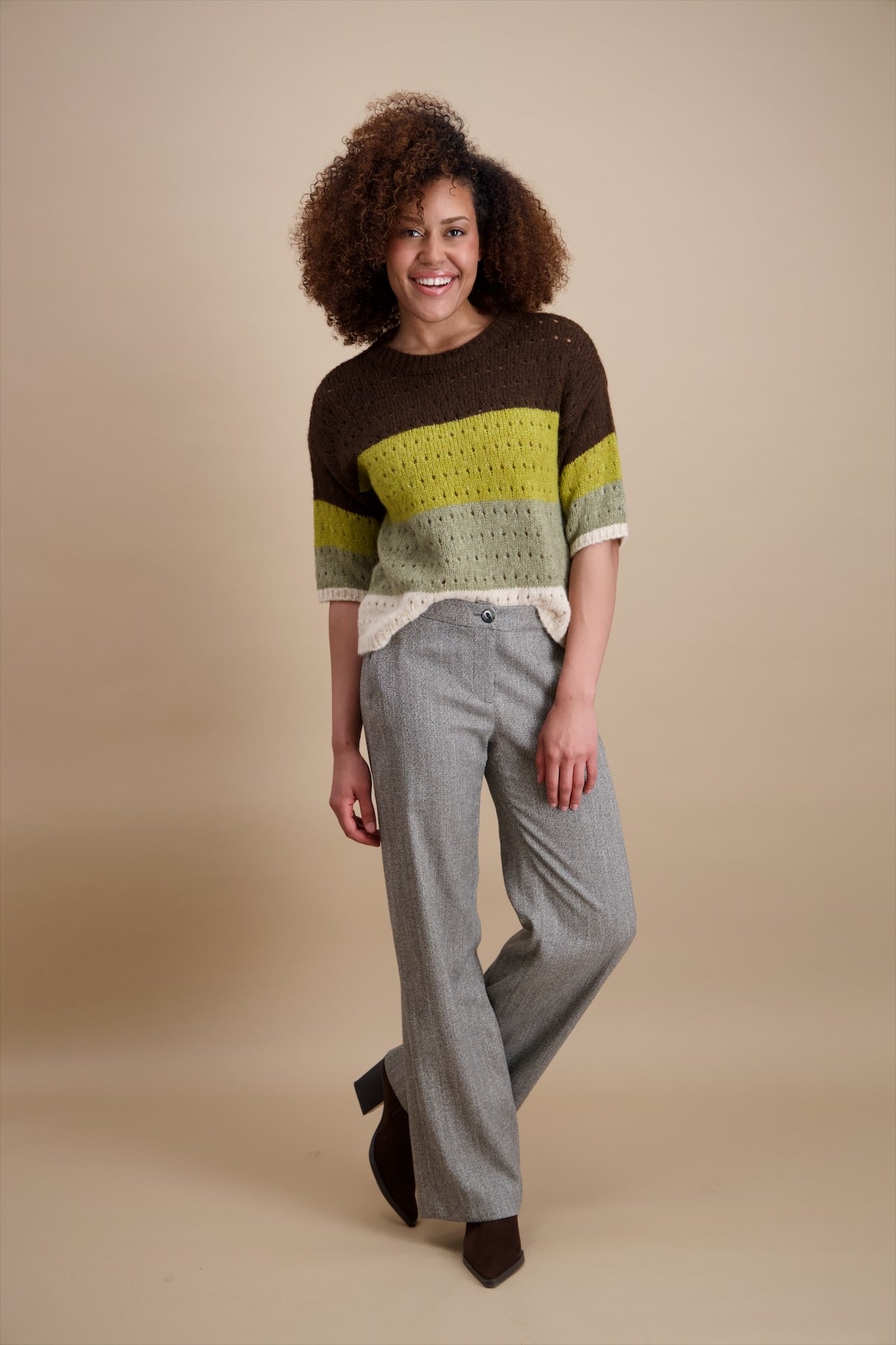 Pull marron Signe Nature (842217/15)