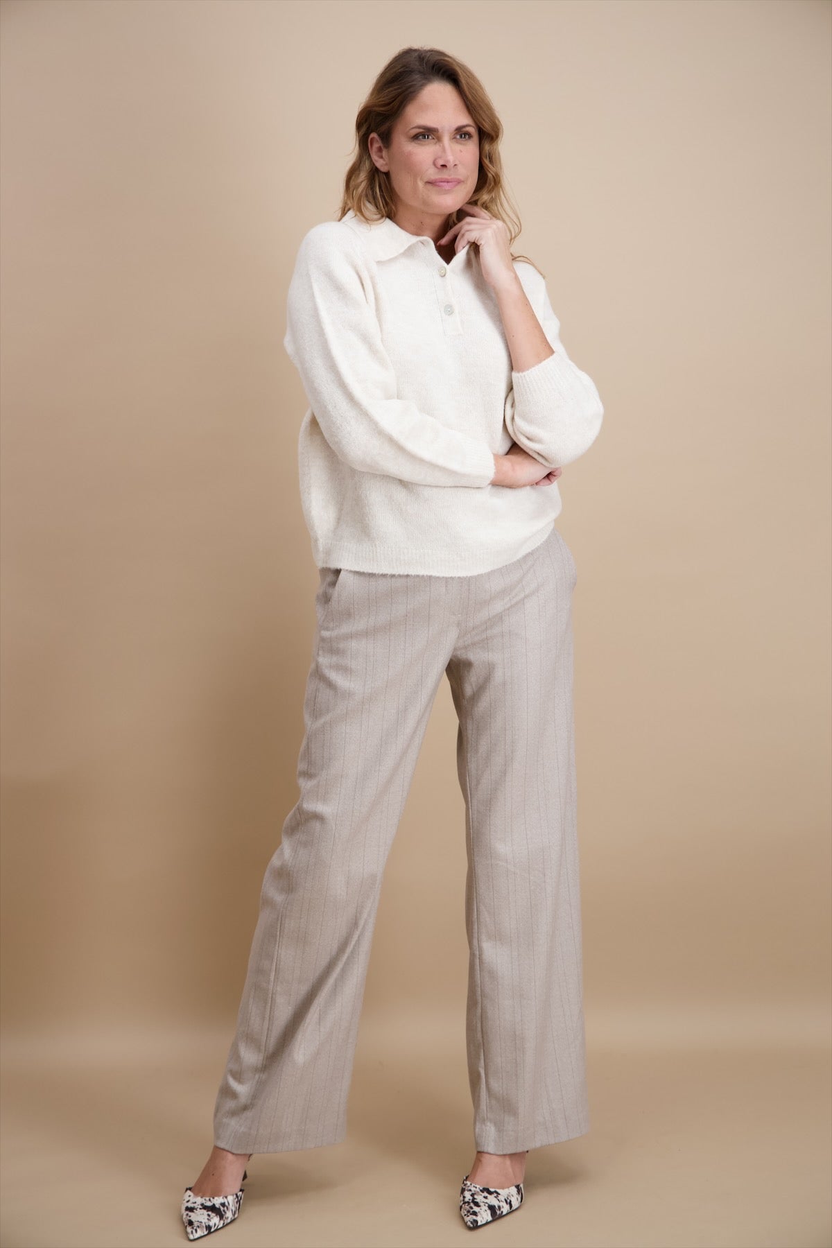 Pull Ecru Signe Nature ( 842206/1 )
