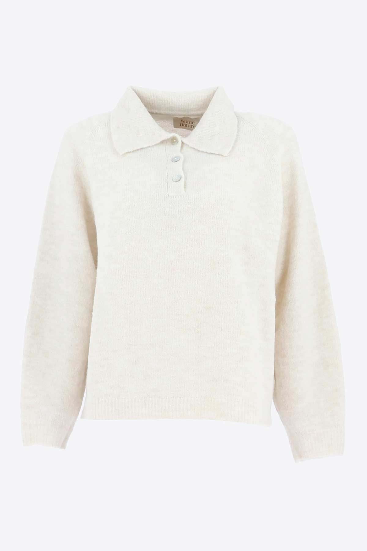 Pull Ecru Signe Nature ( 842206/1 )