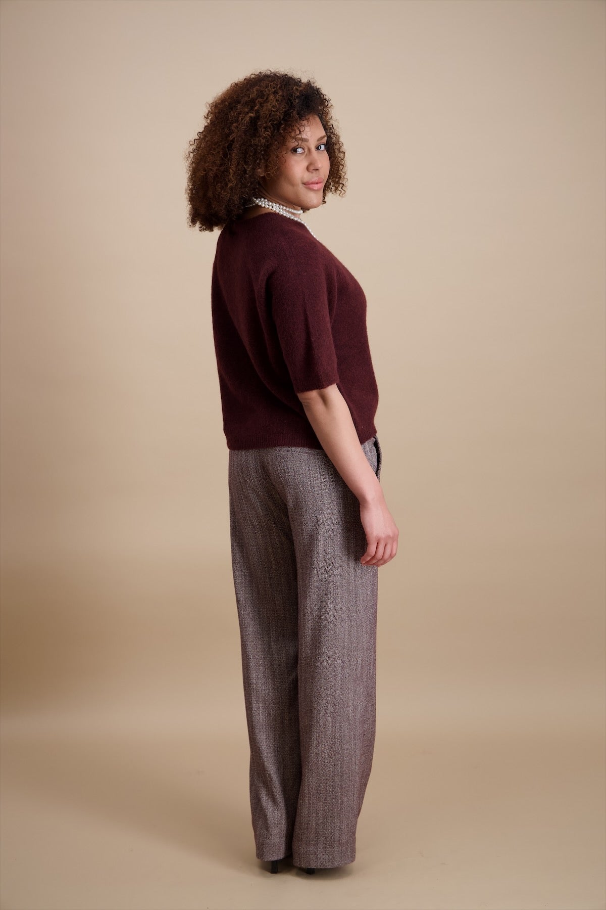 Pull Aubergine Signe Nature ( 842202/09 )