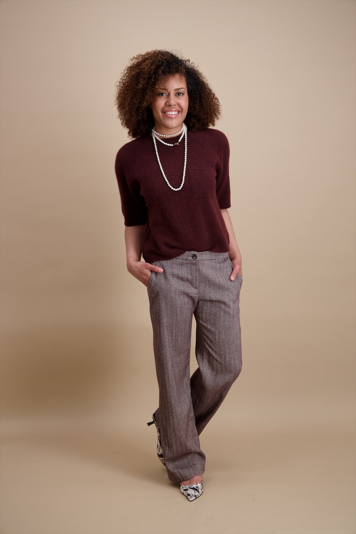 Pull Aubergine Signe Nature ( 842202/09 )
