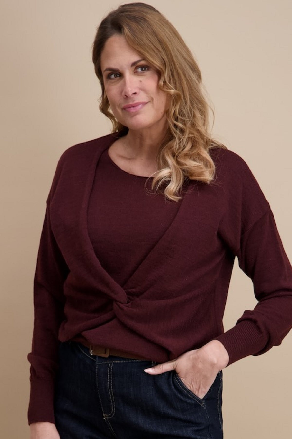 Pull Bordeaux Signe Nature ( 842231/09 )