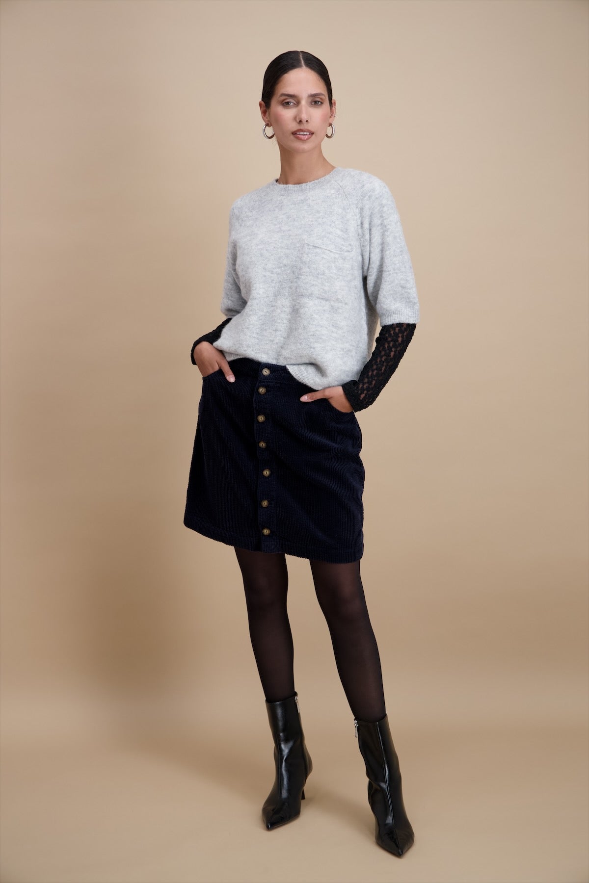 Pull Grijs Signe Nature ( 842202/7 )