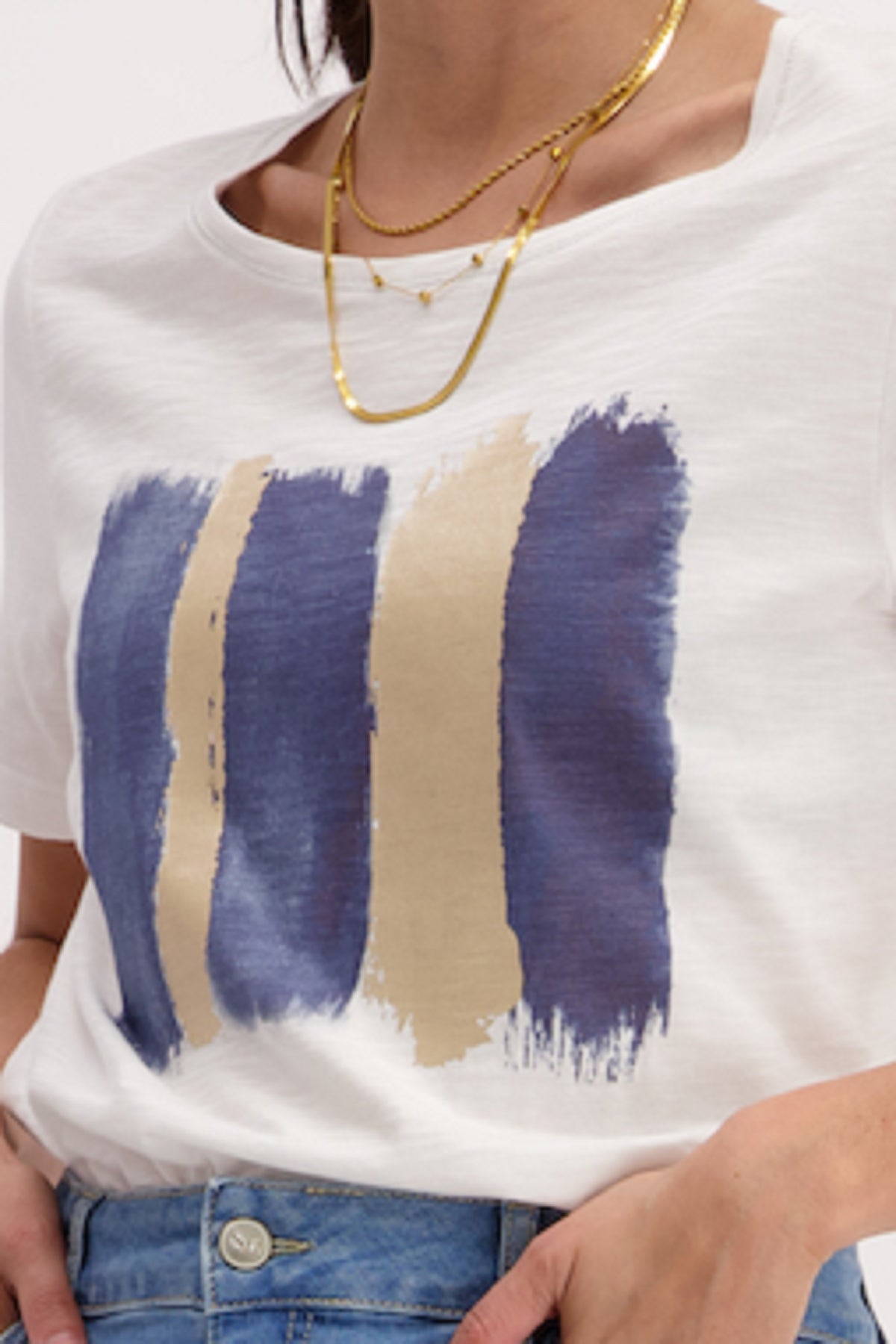 T-Shirt Blauw Signe Nature ( 847053/26 )