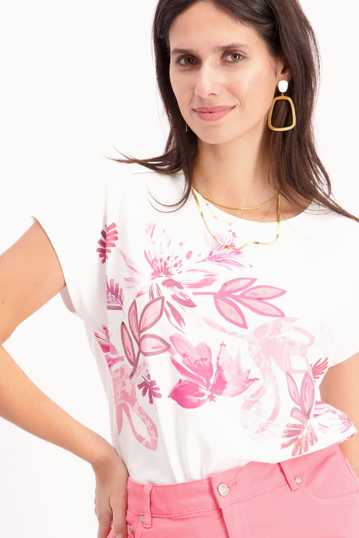 T-Shirt Roze Signe Nature ( 847048/24 )