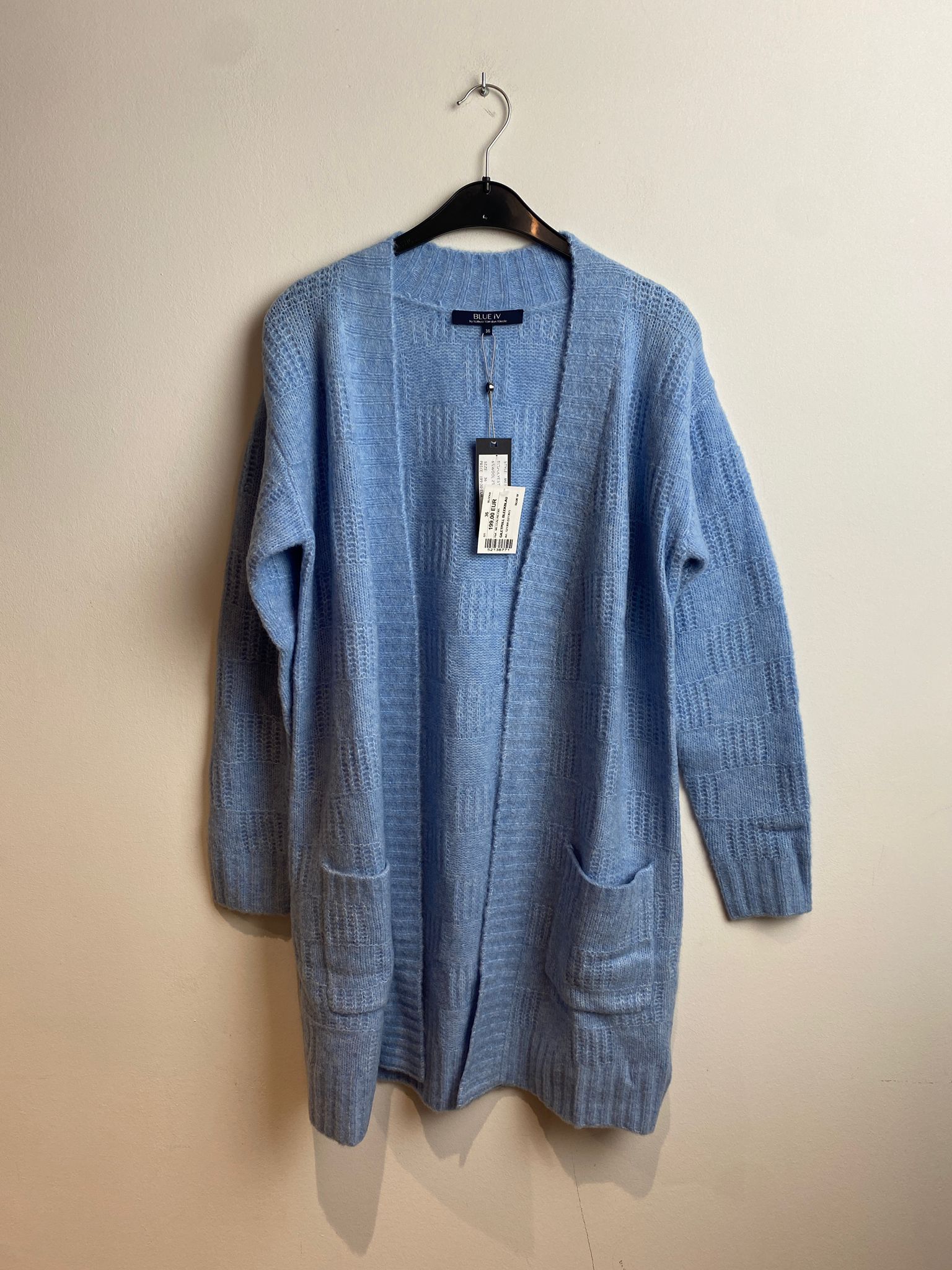 Pull gilet Bleu pâle Bleu Iv ( Messaline/385 )