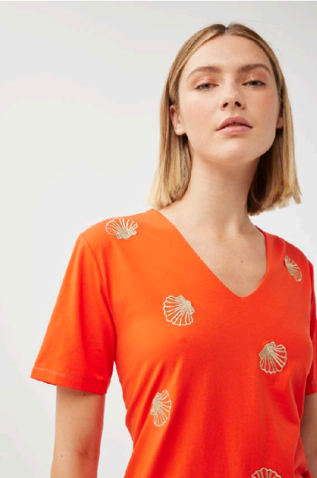 T-Shirt Oranje Leo & Ugo ( Tej688/Orange )