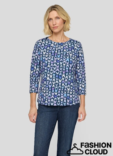 T-Shirt Blauw Rabe ( 114366/6377 )