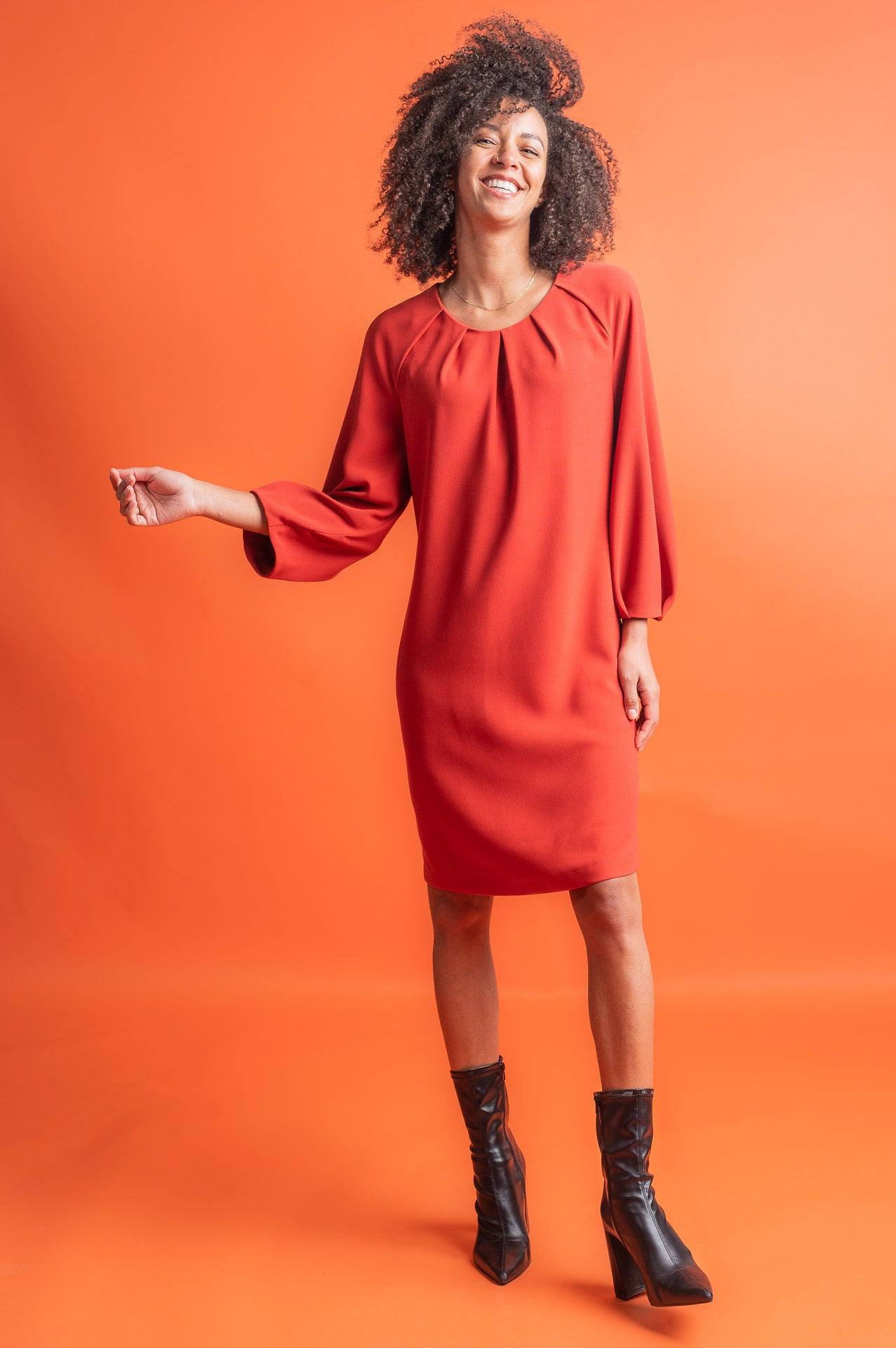 Kleedje Roest Accent Fashion ( Aerial 4722/Parika ) - Delaere Womenswear