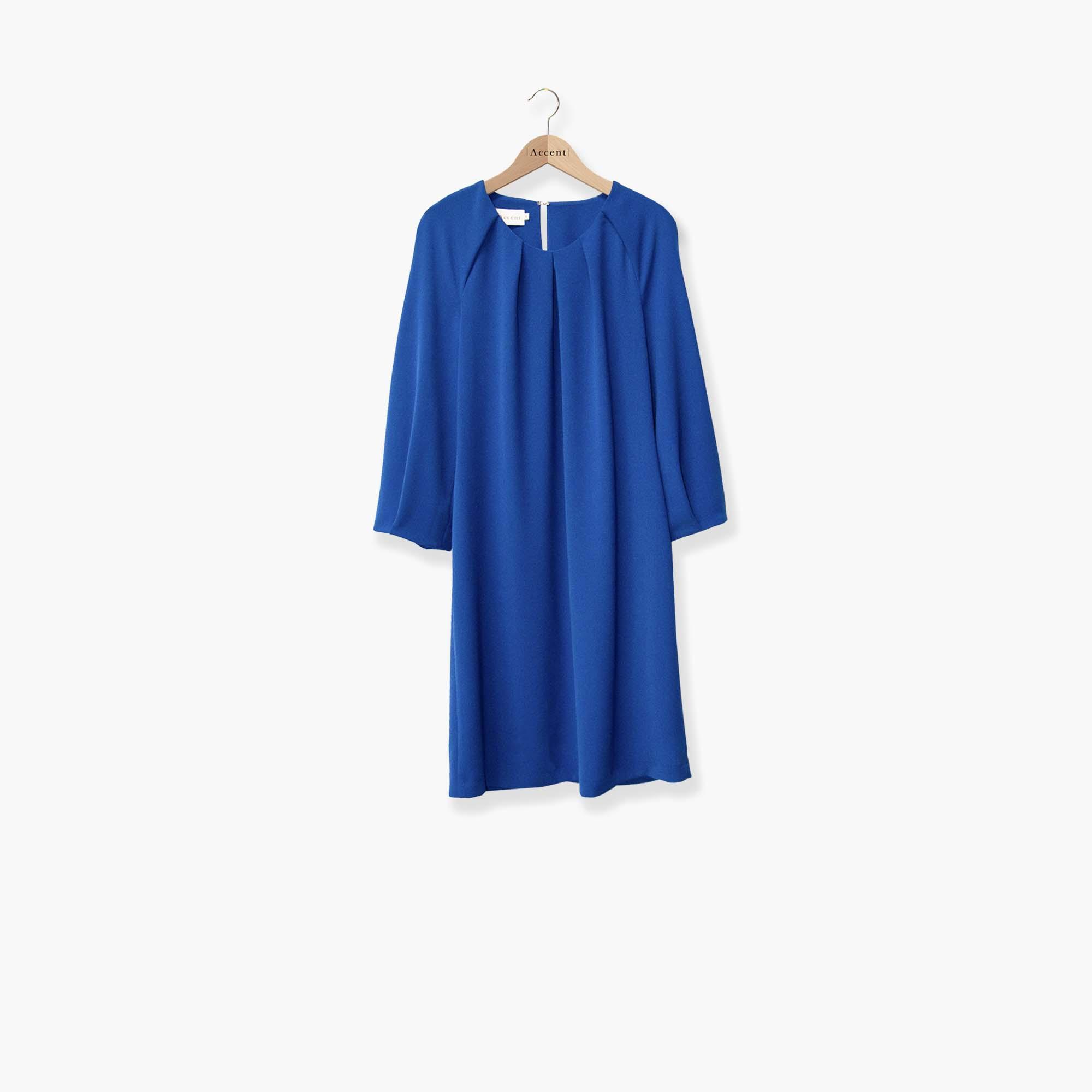 Kleedje Blauw Accent Fashion ( Aerial 4722/Cobalt ) - Delaere Womenswear