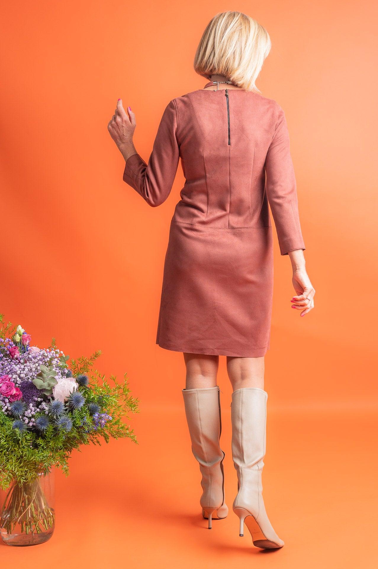 Kleedje Bruin Accent Fashion ( Curiosity 13624/Terr ) - Delaere Womenswear