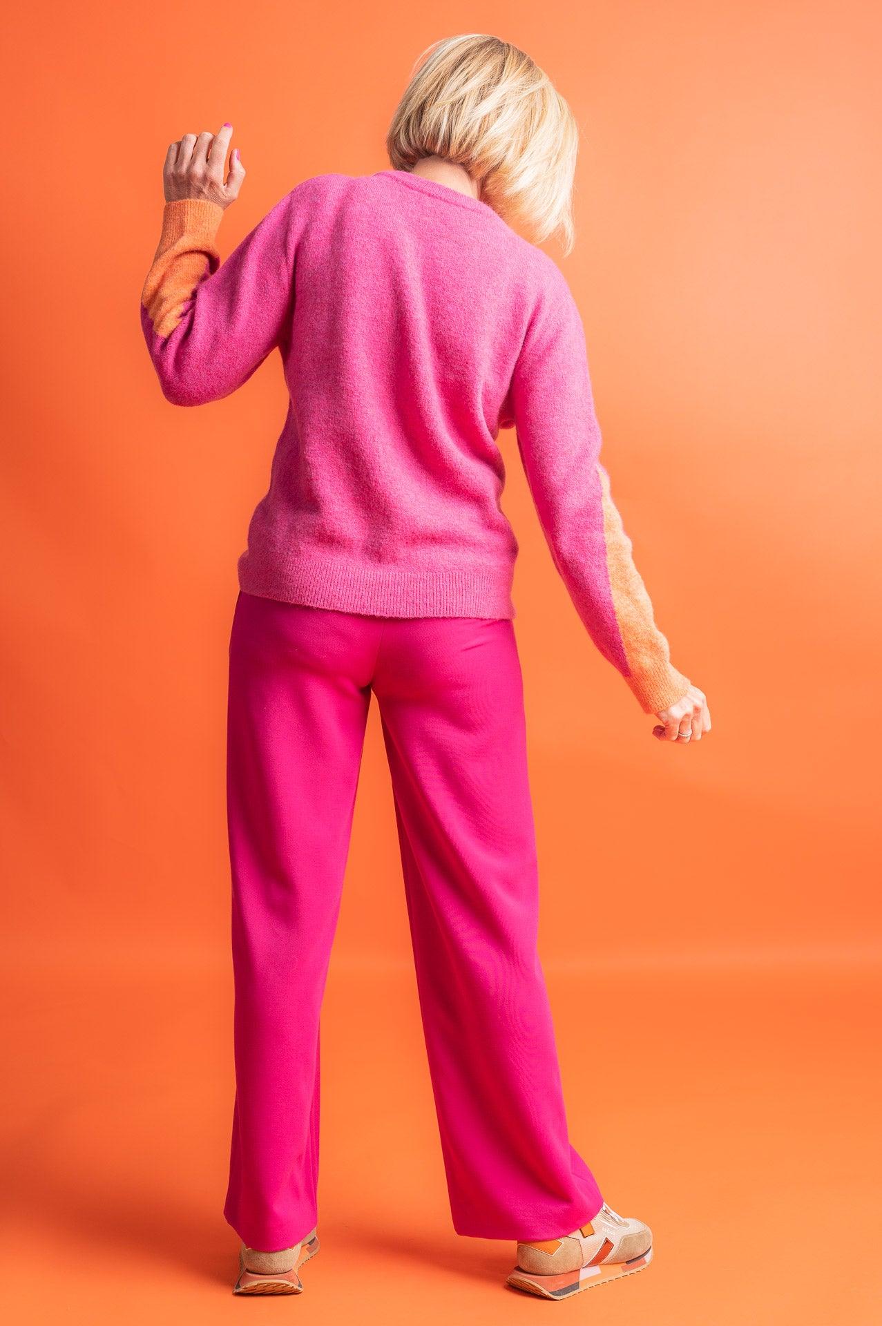 Pull Fuchia Accent Fashion ( Progress/Multi Pink ) - Delaere Womenswear