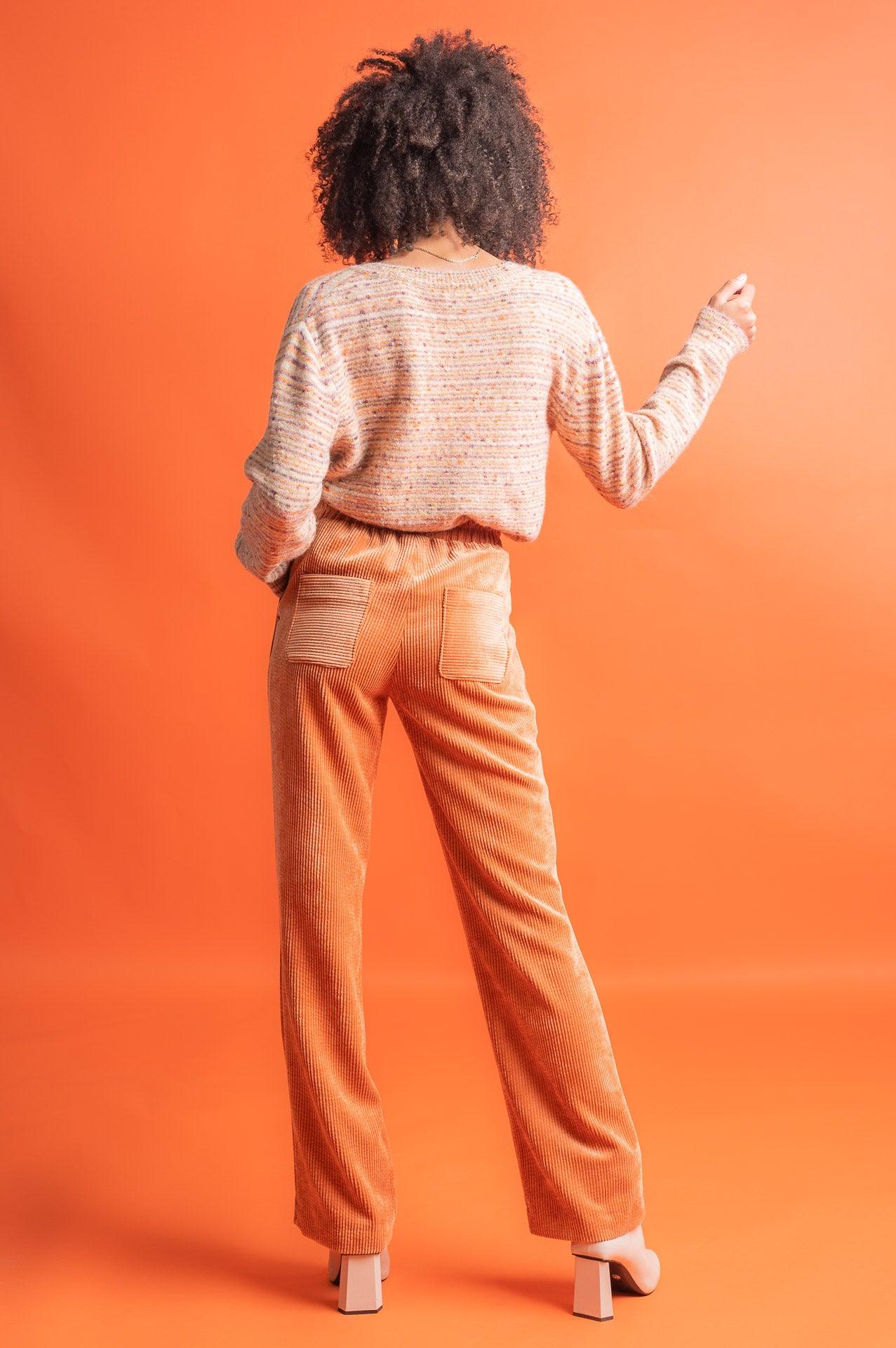 Broek Oranje Accent Fashion ( Great 7928/Tangerine ) - Delaere Womenswear