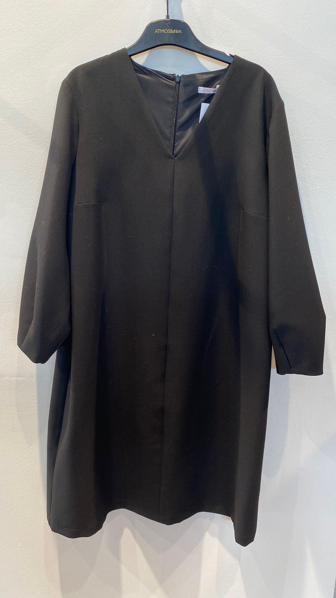 Kleedje Zwart Atmos Fashion ( 9605 Digna Black ) - Delaere Womenswear