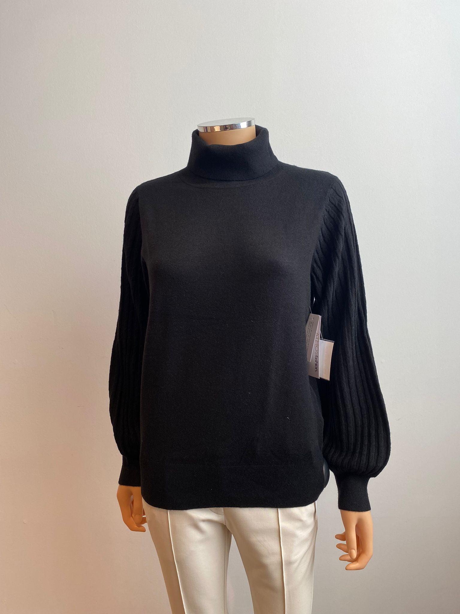 Pull Zwart Atmos Fashion ( 9403 Bobbie Black ) - Delaere Womenswear