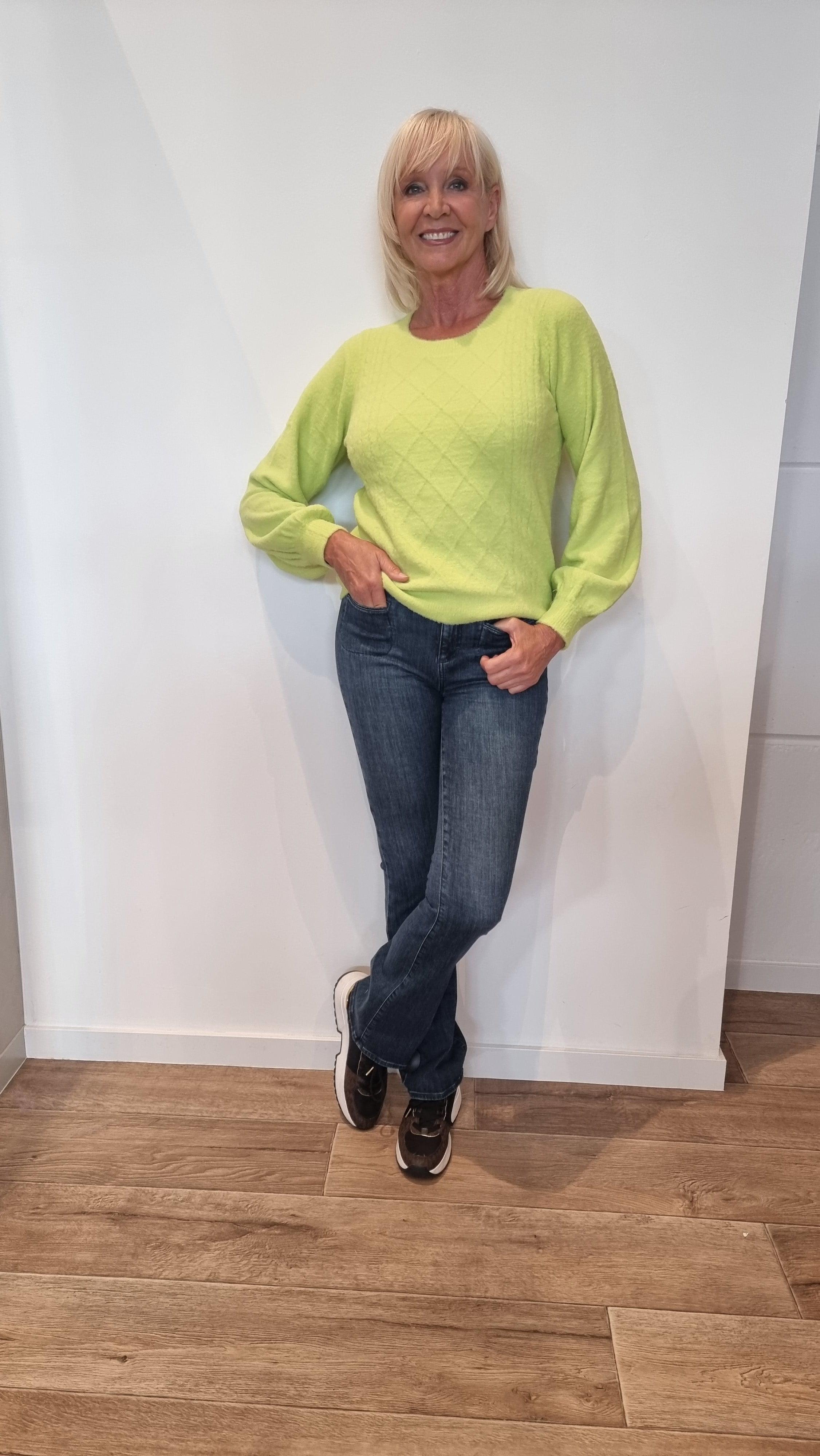 Pull Limoen Atmos Fashion ( 9410 Kaylee Lime ) - Delaere Womenswear
