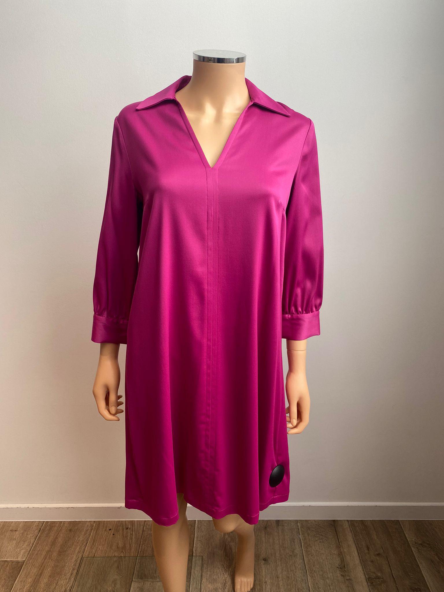 Kleedje Fuchia Atmos Fashion ( 9253 Betha Fuchsia ) - Delaere Womenswear